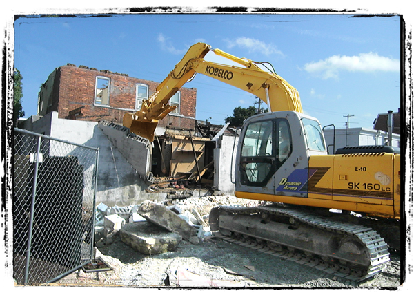 Image: Demolition on commercial property.